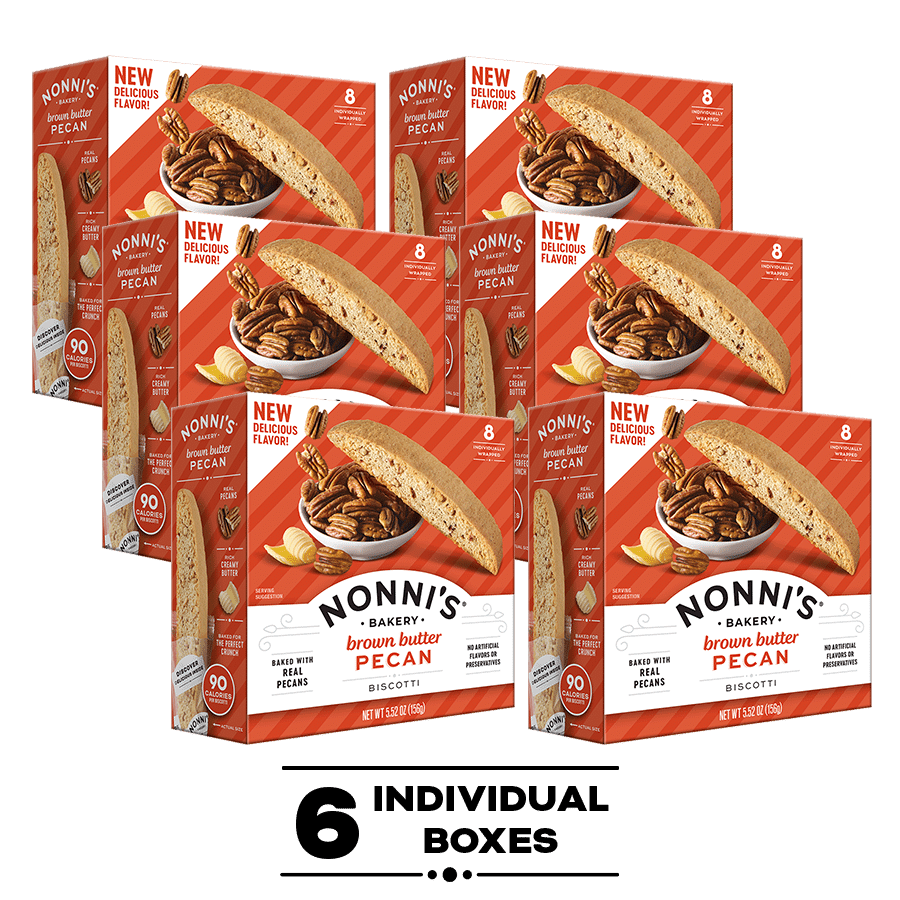 Nonni's Brown Butter Pecan, 6-Pack