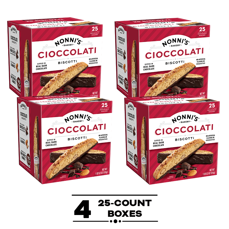 Nonni's Cioccolati 25-Count, 4-Pack