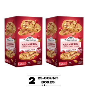 Nonni's THINaddictives Cranberry 25 count, 2-pack
