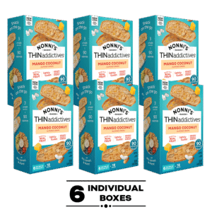 Nonni's THINaddictives Mango Coconut, 6-Pack