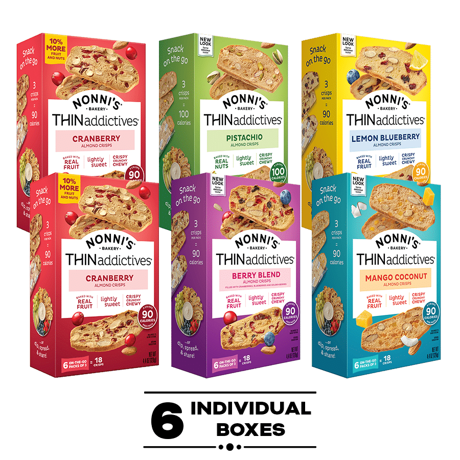 Nonni's THINaddictives Variety Pack, 6-Pack