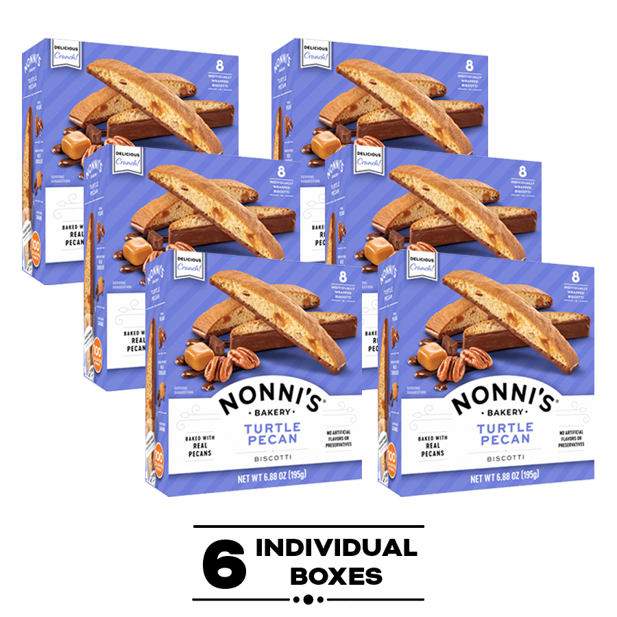 Nonni's Turtle Pecan Biscotti, 6-Pack